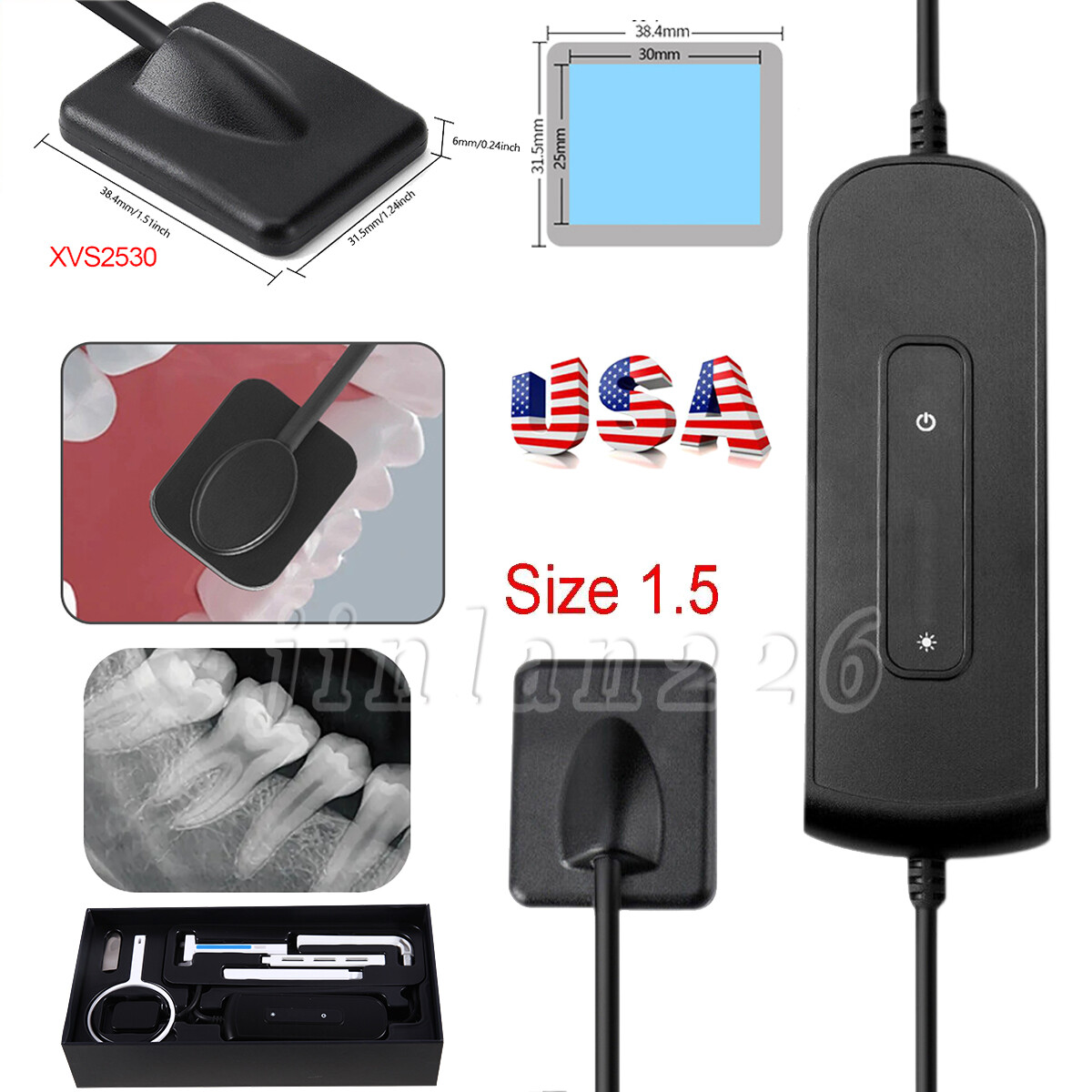 Intra Oral Rayos X Dental ray Sensor With SoftwareImage Sensor Size 2