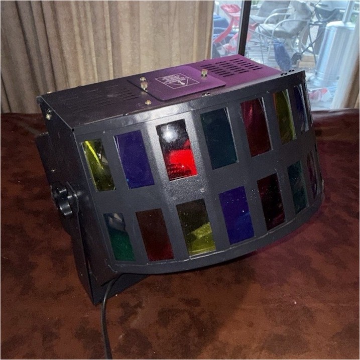 Eliminator Lighting LE108 Double Derby Halogen Multicolor Effect Light w/Bracket