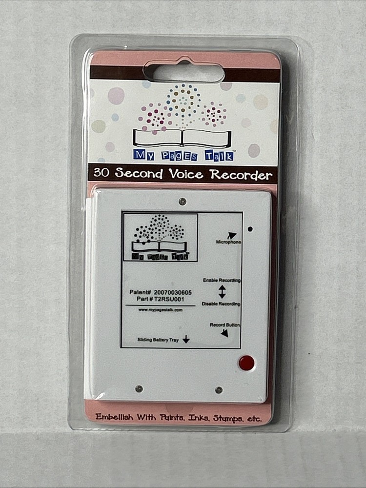 My Pages Talk 30 Second Voice Recorder