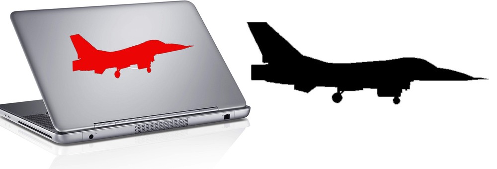 Plane 5 7/8x2in, Sticker Vinyl
