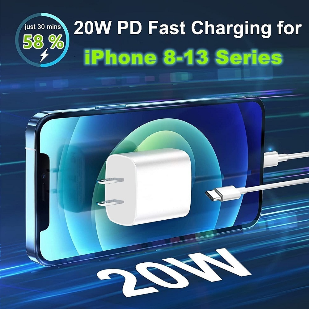 20W USB Type C Power Adapter Fast Charger Cube Block For iPhone iPad Android Lot