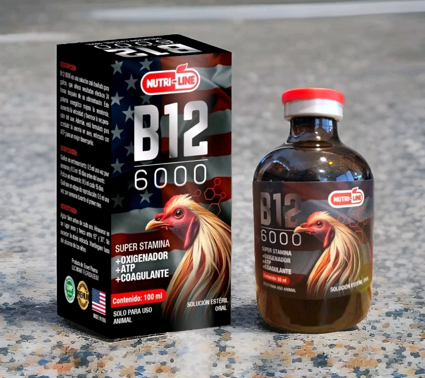 B12 6000 20ml (Para Gallos) exp 02/28