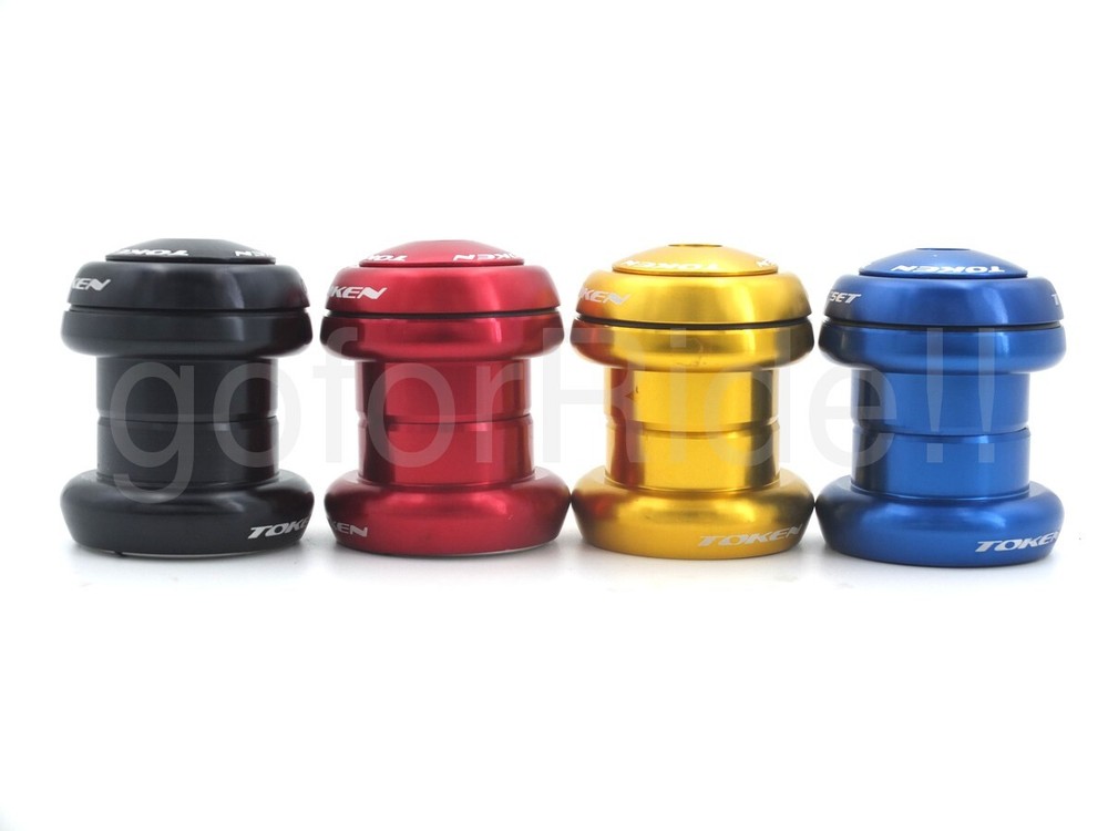 TOKEN TK060 Heggset 1-1/8" Threadless/Integrated Headset Black/Red