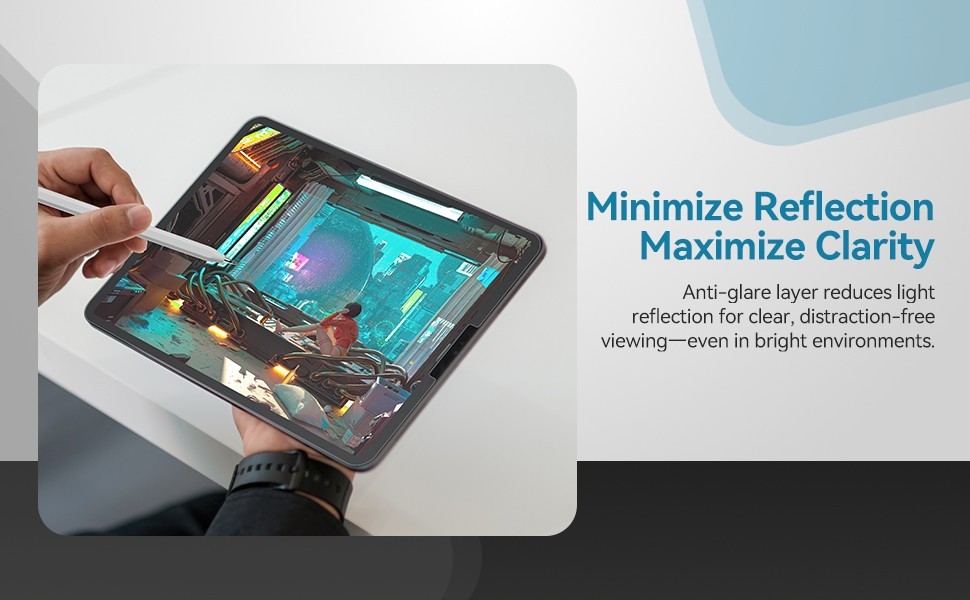 Penstudio Paper-Feel Screen Protector for iPad Pro M4 13 inch | Anti-Glare