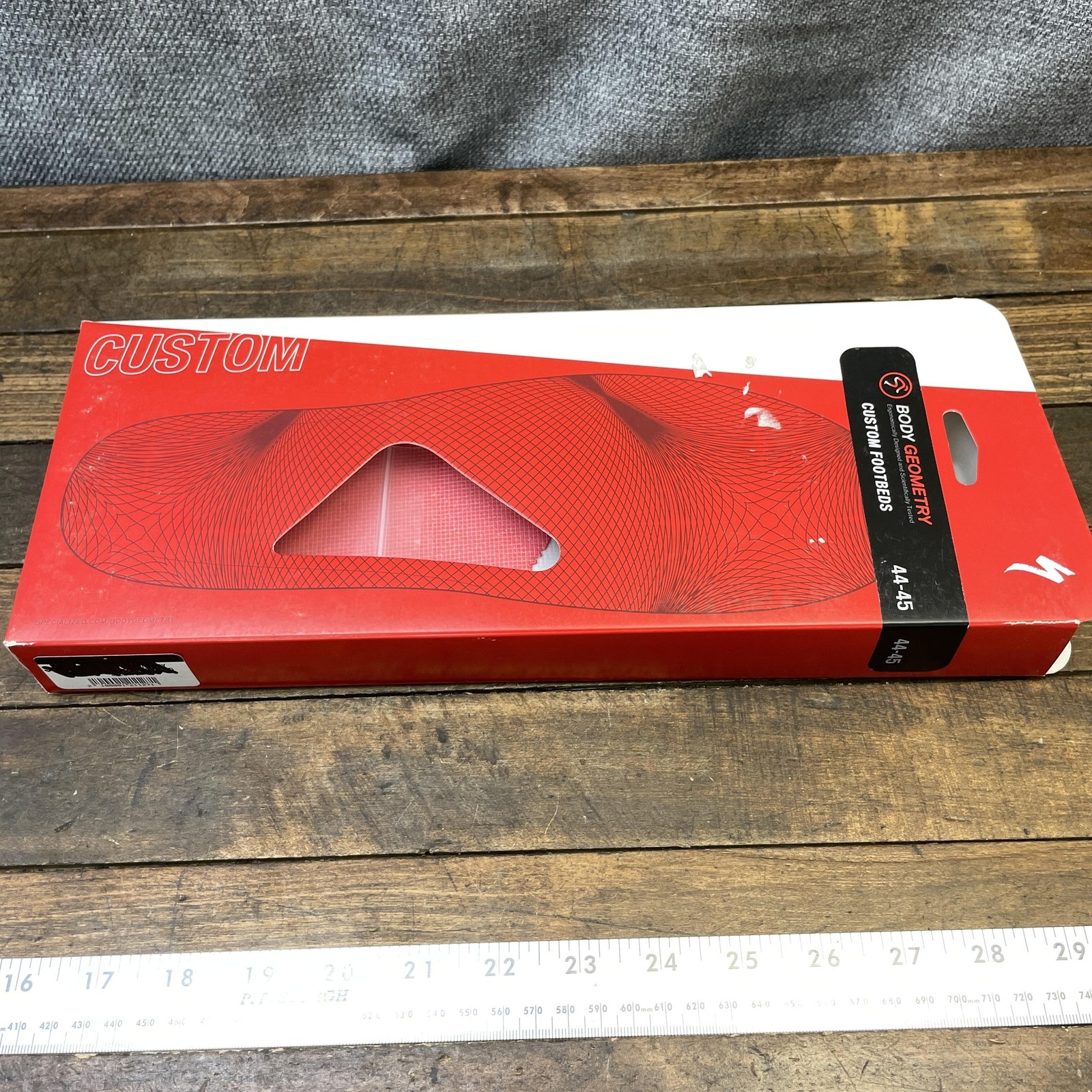 Specialized Masterfit Body Geometry Custom Footbeds Insoles 44-45 Black Cycling