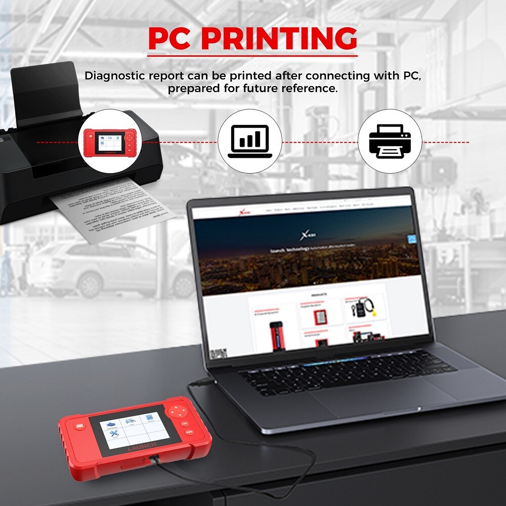 2025 LAUNCH Creader VII+ V2.0 OBD2 Diagnostic Scanner ABS SRS Fault Code Reader