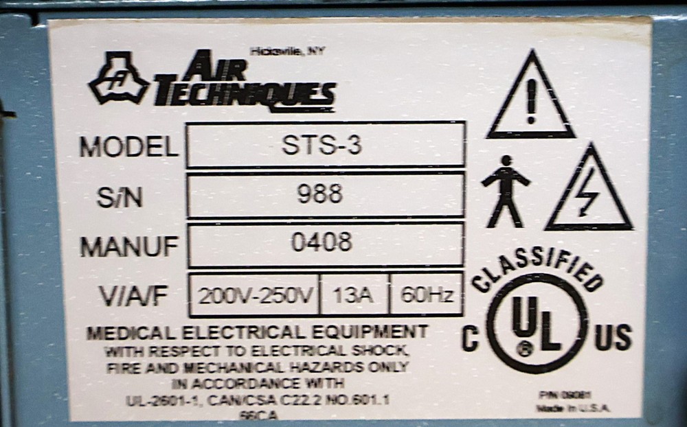 Air Techniques STS-3 Dental Dry Vacuum Pump System
