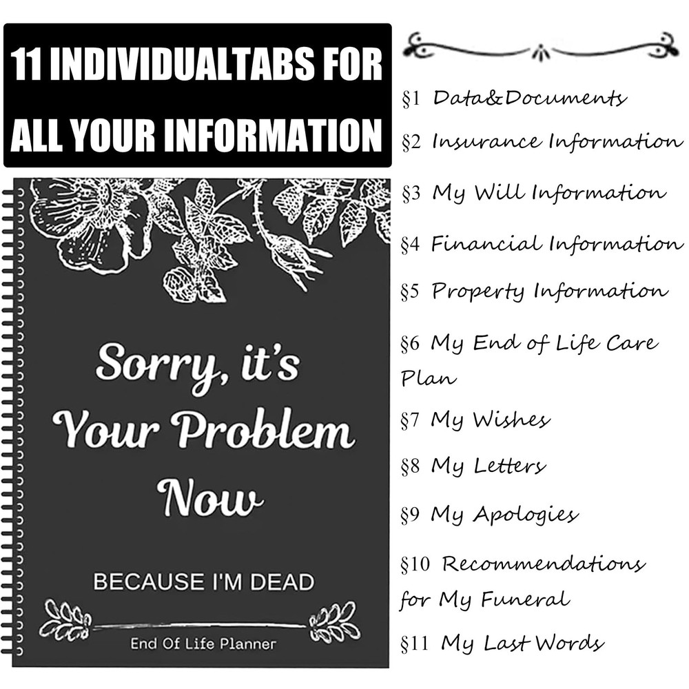 Sorry, It's Your Problem Now Because I'm Dead, Interesting Notebooks Black
