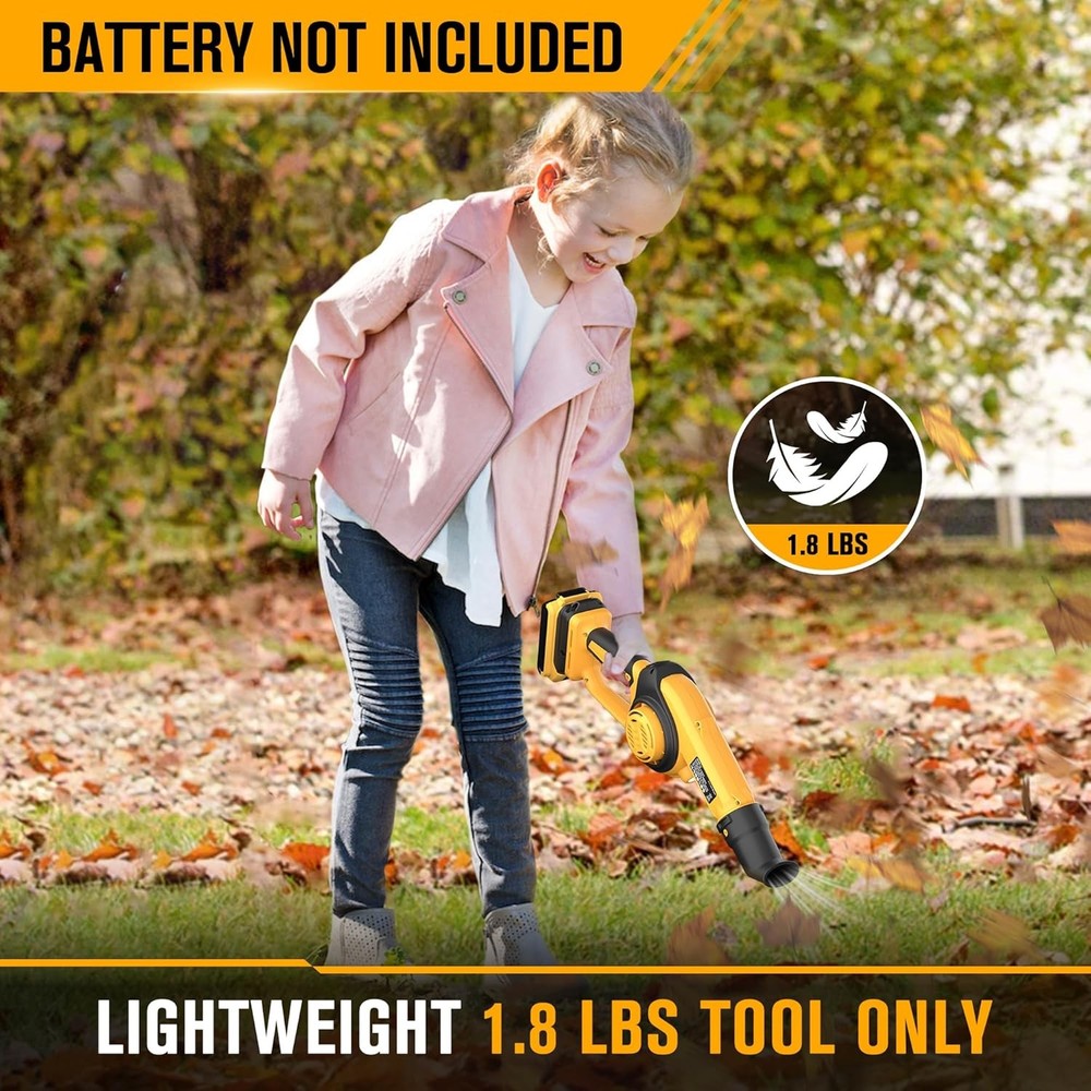 Cordless Leaf Blower Compatible with Compatible w/ Dewalt 20V (No Battery)