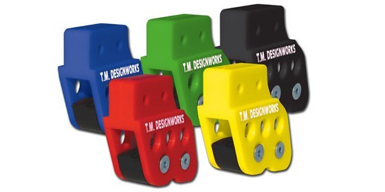 TM Designworks Swingarm Rear Chain Guide w/ Wear Pad Red Honda TRX 400EX 400X