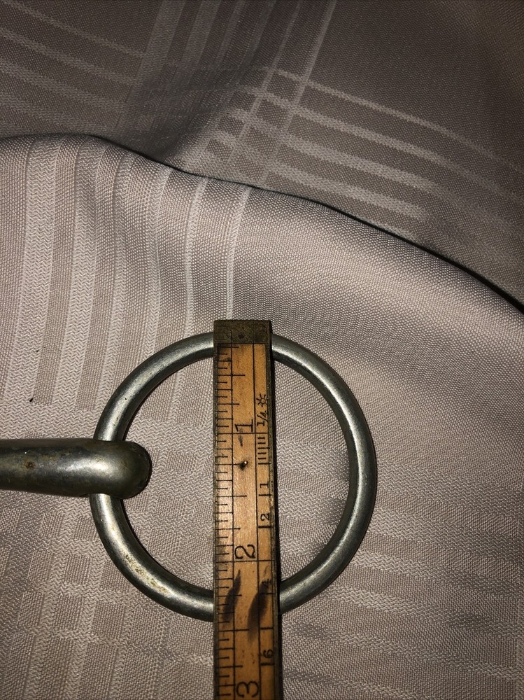 6” Steel Silver Star Snaffle Loose Ring 2.5”