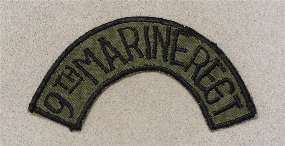 USMC Patch 1151: 9th Marine Regiment arc - Thai Made