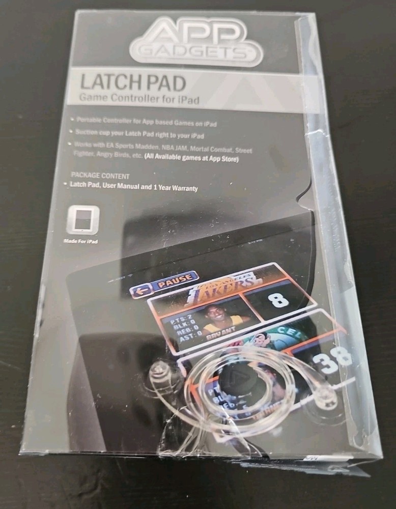 APP Gadgets Joystick Game Controller for iPad Tablets w/Suction Cups Latch Pad