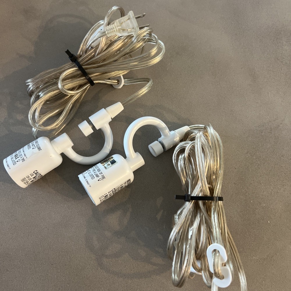 TWO DIY Pendant Hanging Ceiling Lamp Lantern Universal Conversion Kit