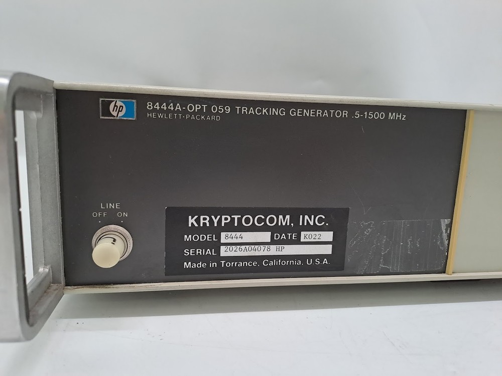 HP Hewlett Packard 8444A-OPT 059 Traking Generator 5-1500 MHz