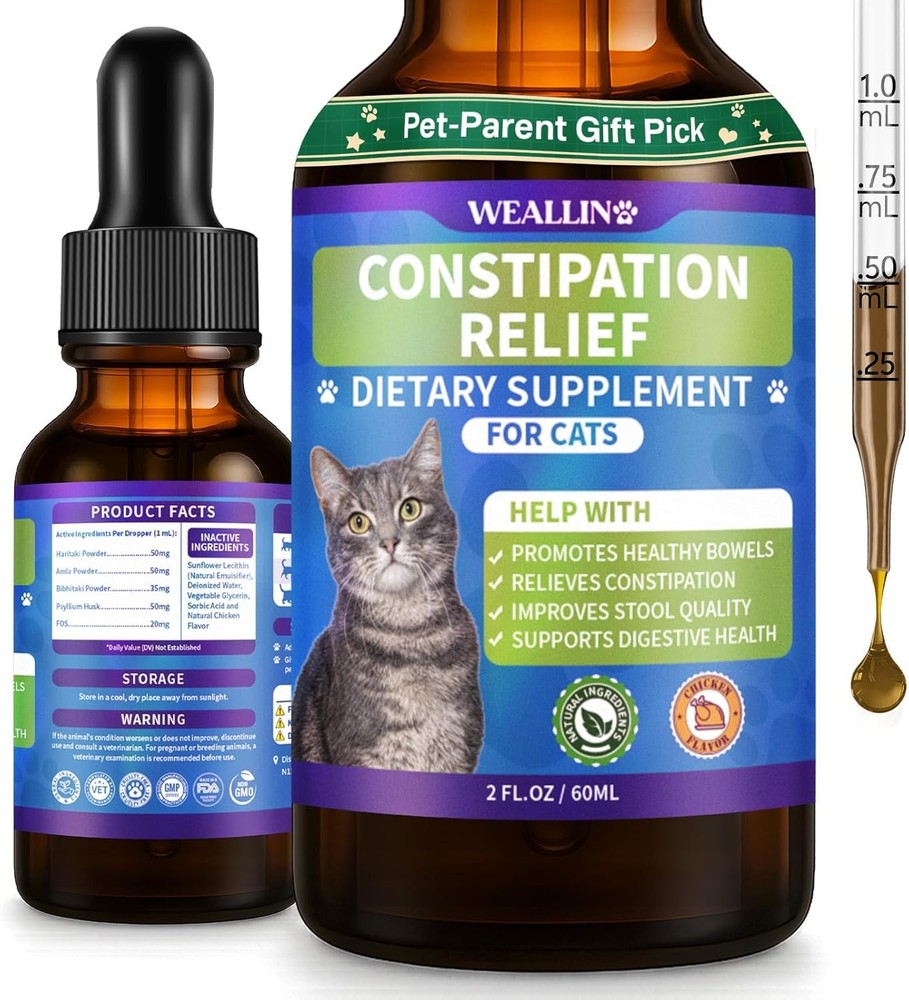 Cat Constipation Relief, Constipation Relief for Cats, Cat Constipation Support,