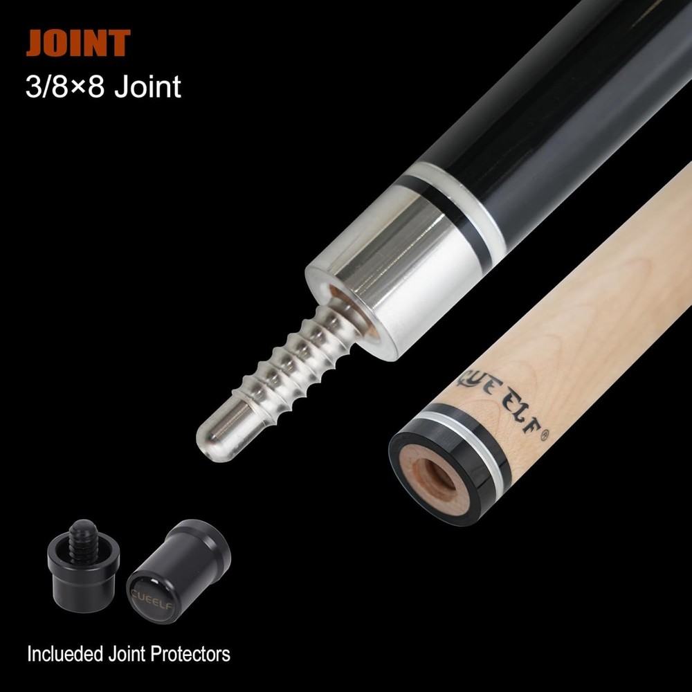 Low Deflection Pool Cue with Hard Case