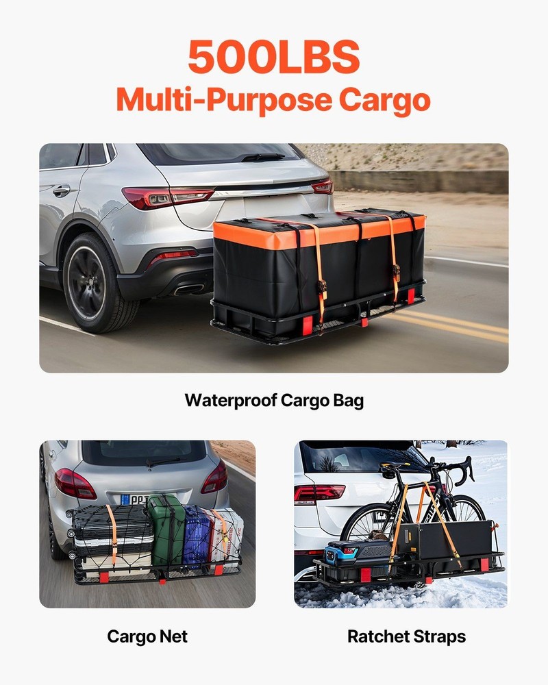 500lb 60x24x6in Enhanced Stability Cargo Frame with Quick Release