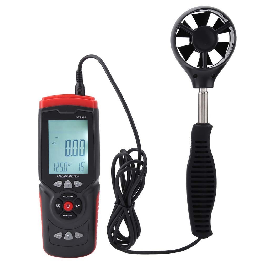 1 Precise Digital Anemometer For Wind Speed Measurement At Office Traffic TMPV