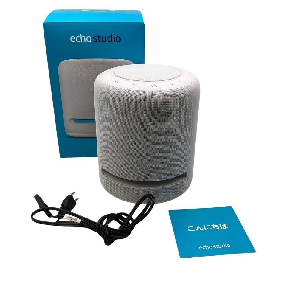 Amazon Echo Studio Smart Home Speaker Alexa White O2T2V3 Glacier White Used