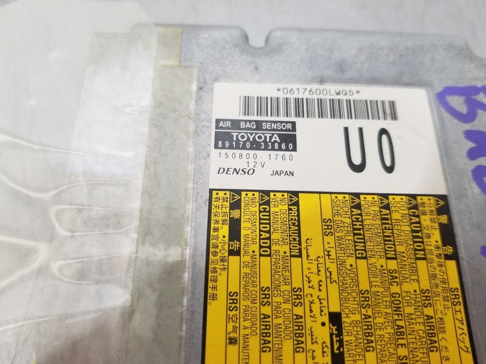 14 LEXUS ES350 SRS CONTROL MODULE 8917033860