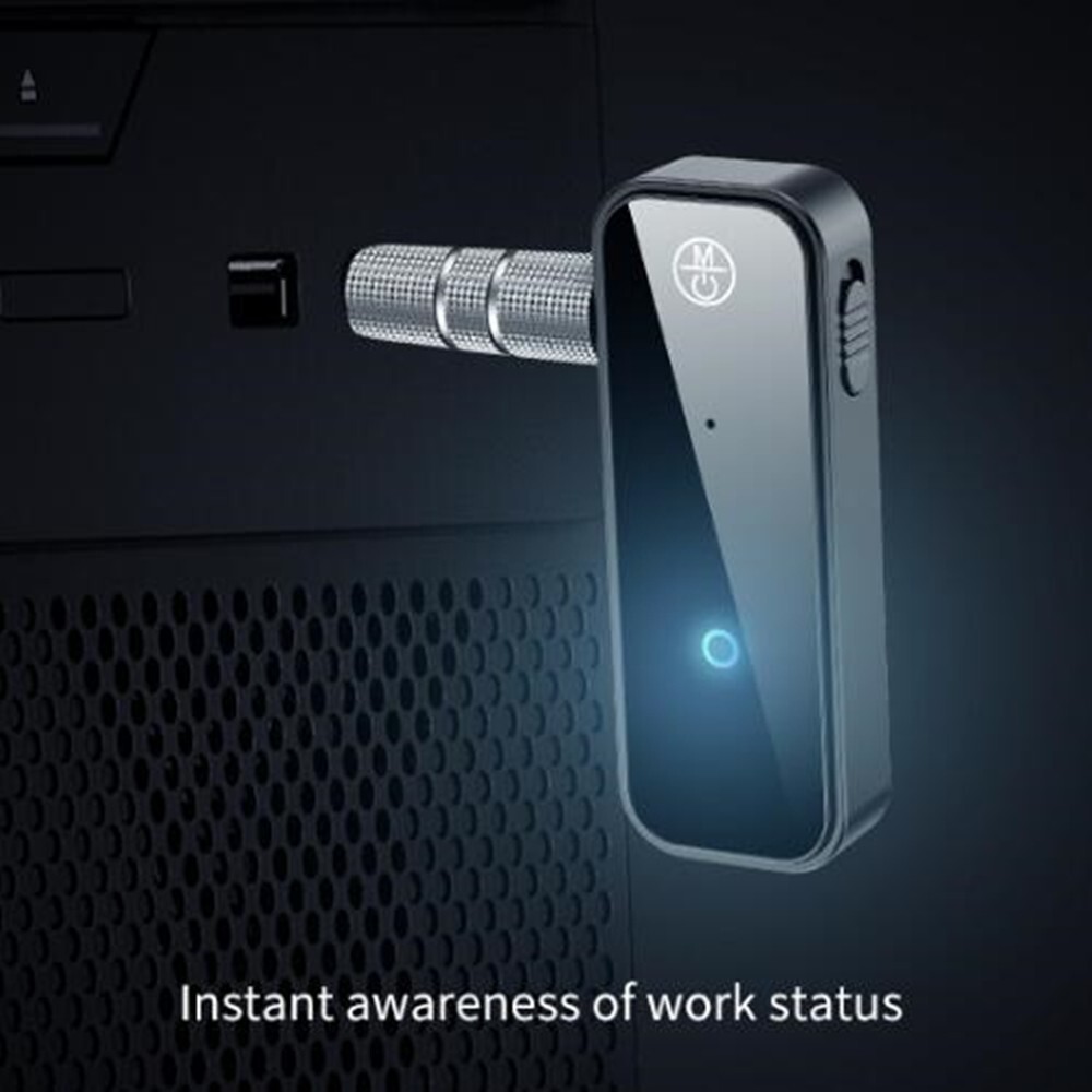 Car Bluetooth 5.0 Transmitter Receiver Wireless Adapter USB Audio 3.5mm Jack Aux