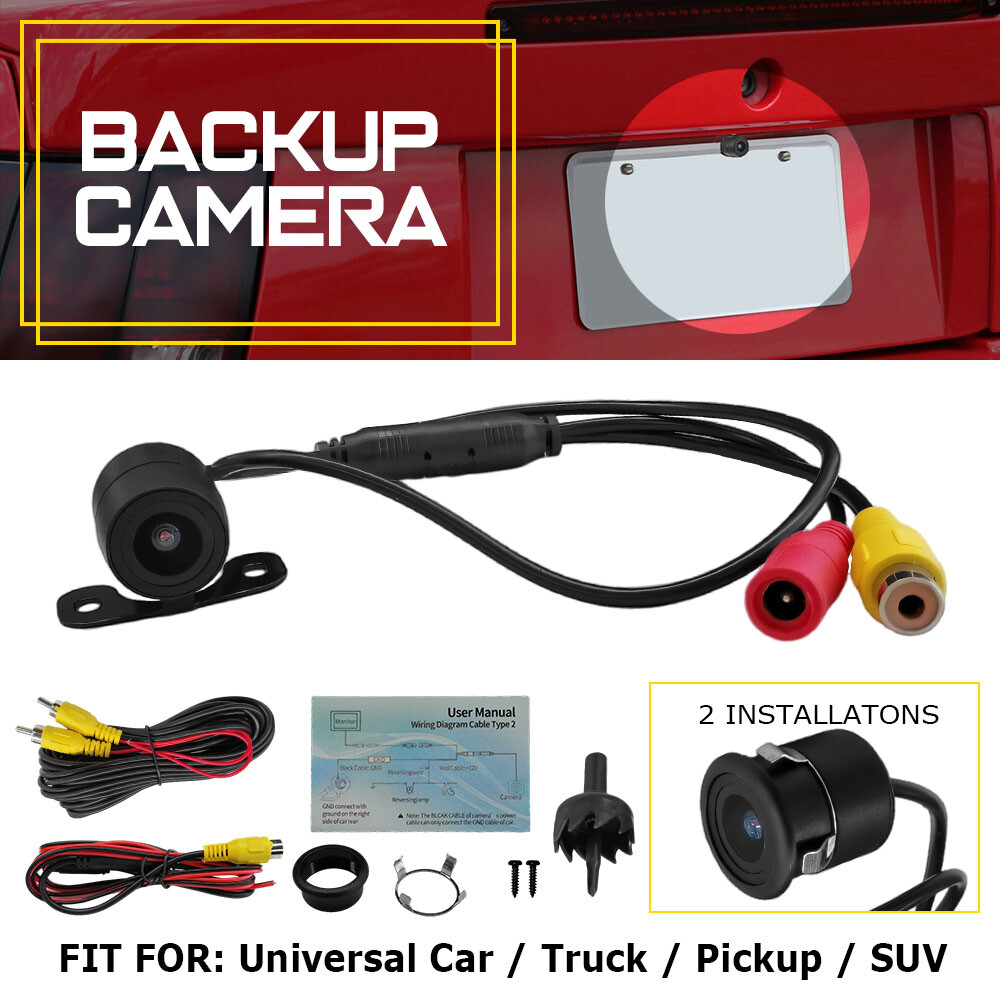 Car Front/Side/Rear View Reverse Backup Night Vision Parking Camera 170°CMOS T