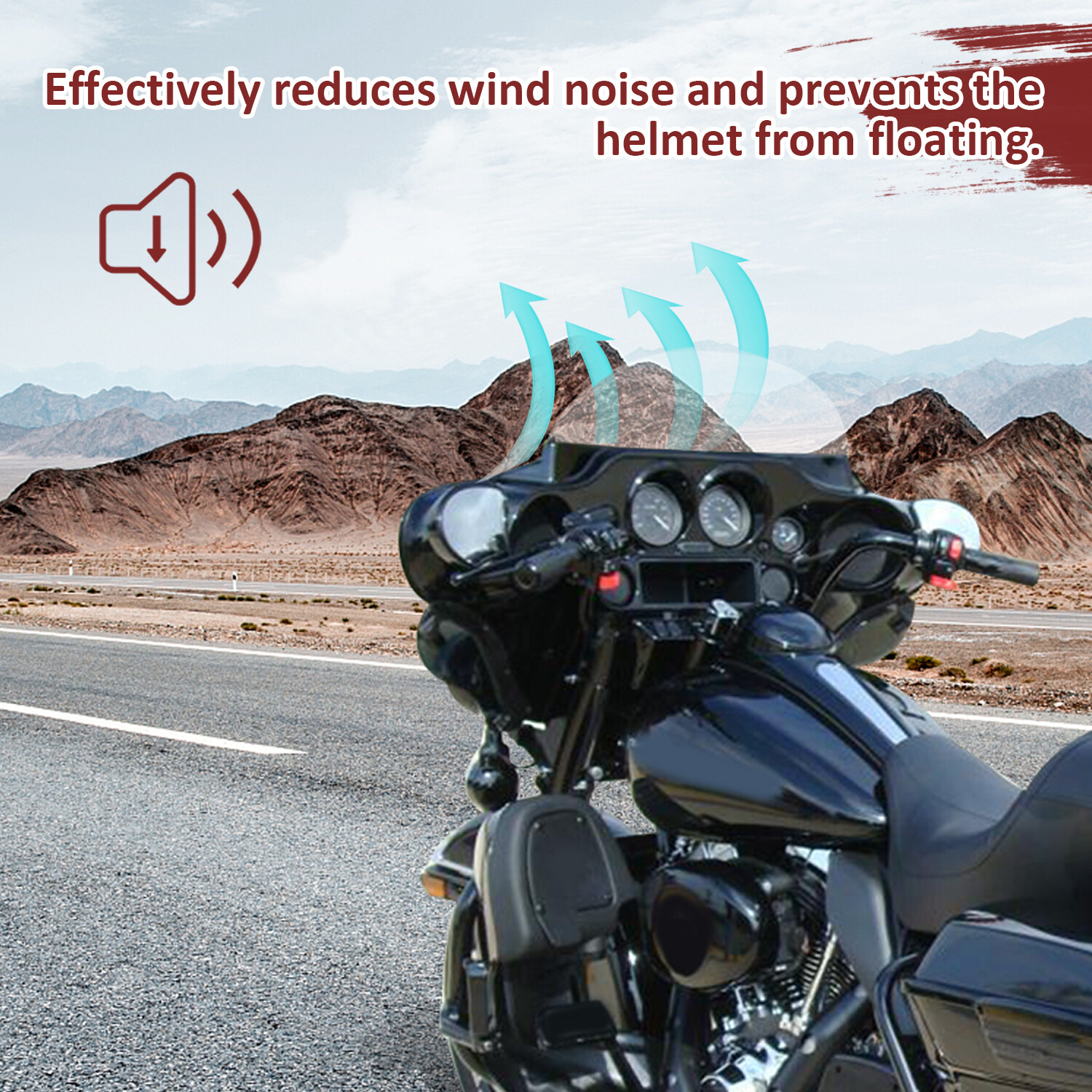 Universal Motorcycle Fairing Batwing Windshield w/Bracket For Harley Yamaha