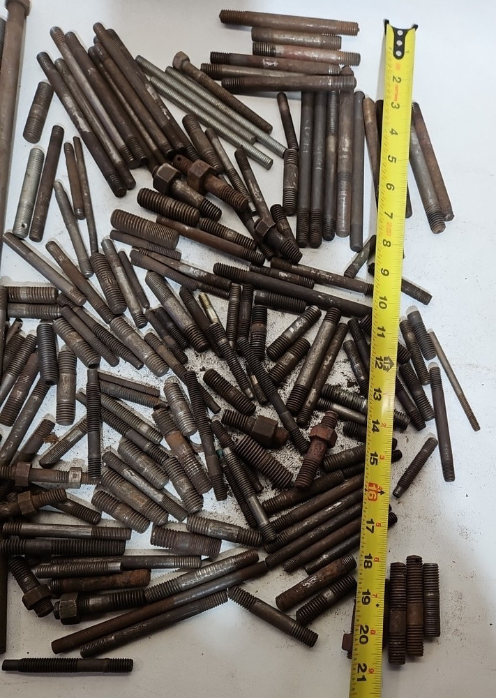 Stud Bolts Old Engine Steam Hit Miss