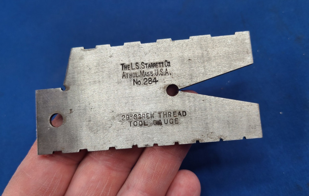 LS Starrett No. 284  29d Screw Thread Gauge