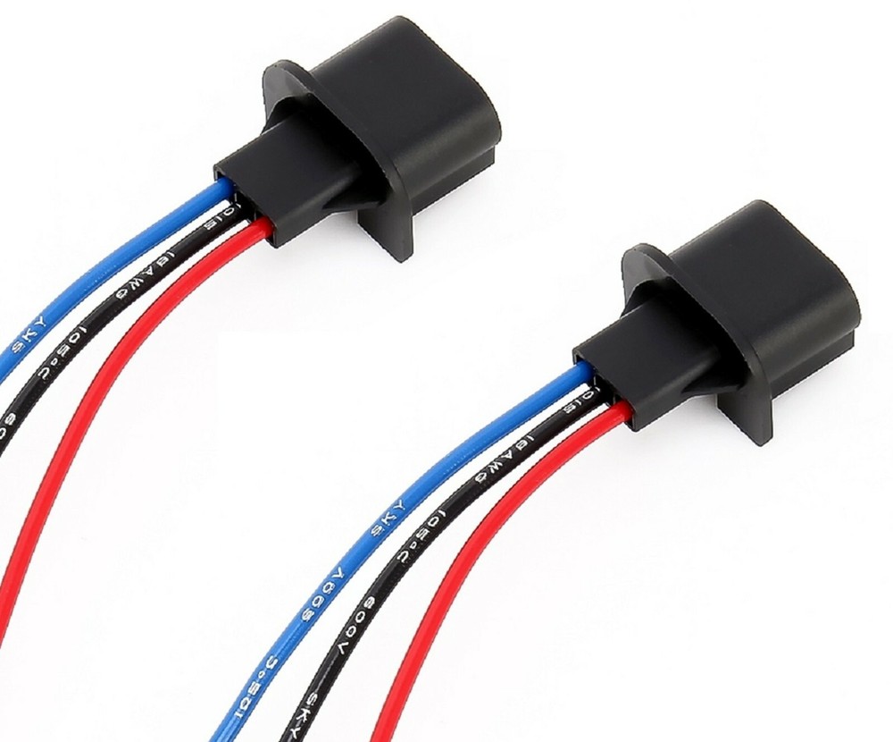 Extension Wire P 9008 H13 Two Harness Head Light Bulb Replacement Plug Adapter