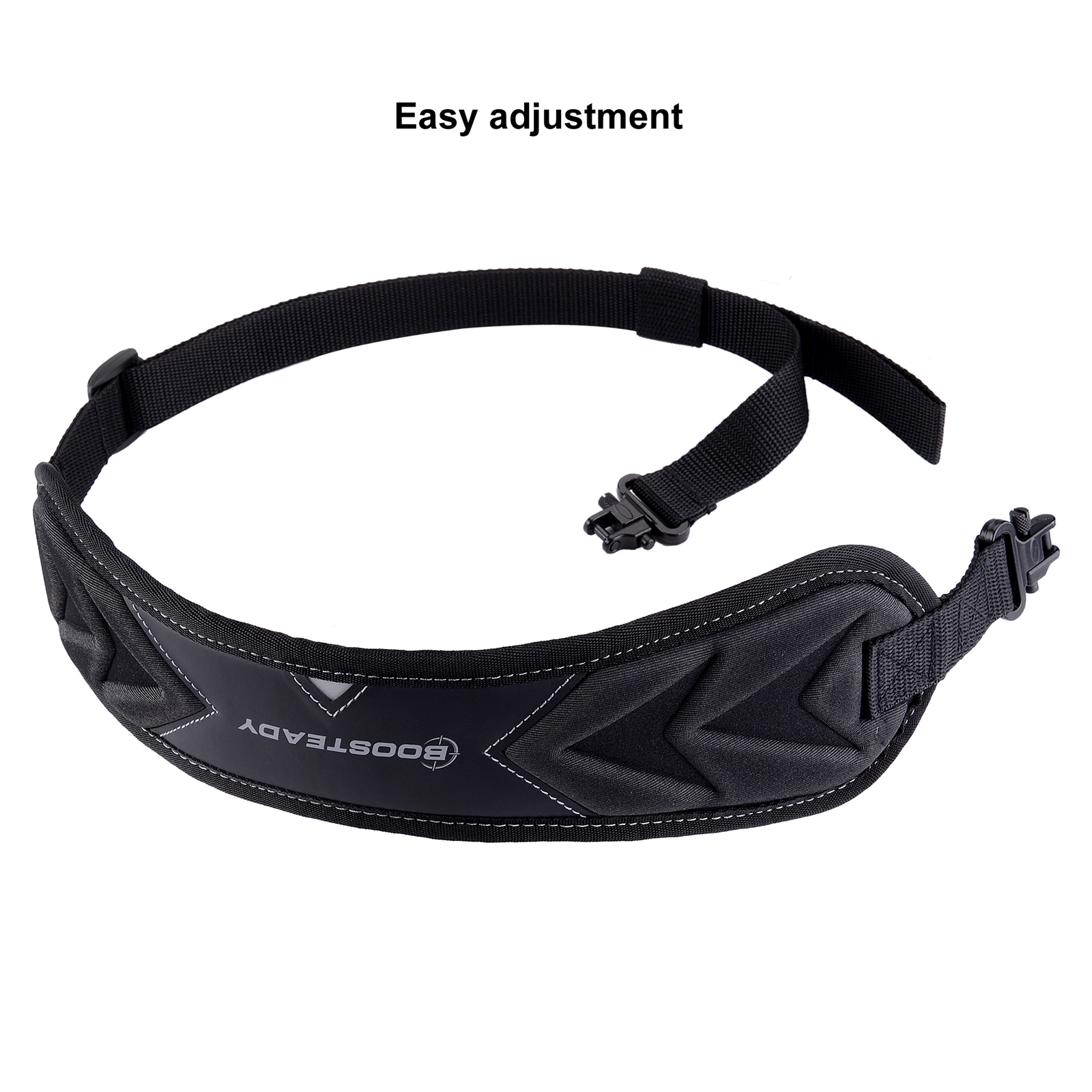 Black 2 Point Gun Sling with Shoulder Padding & Swivel Alloy Length Adjuster