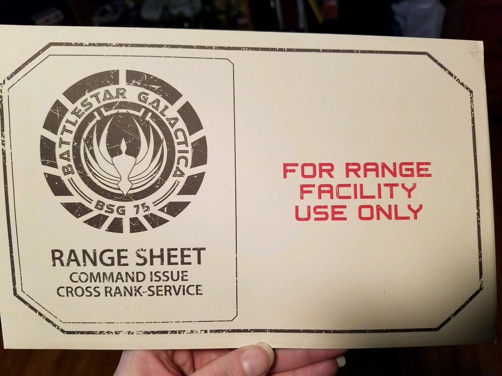 Battlestar Galactica Range Sheets Loot Crate June 2015 NEW Target Practice