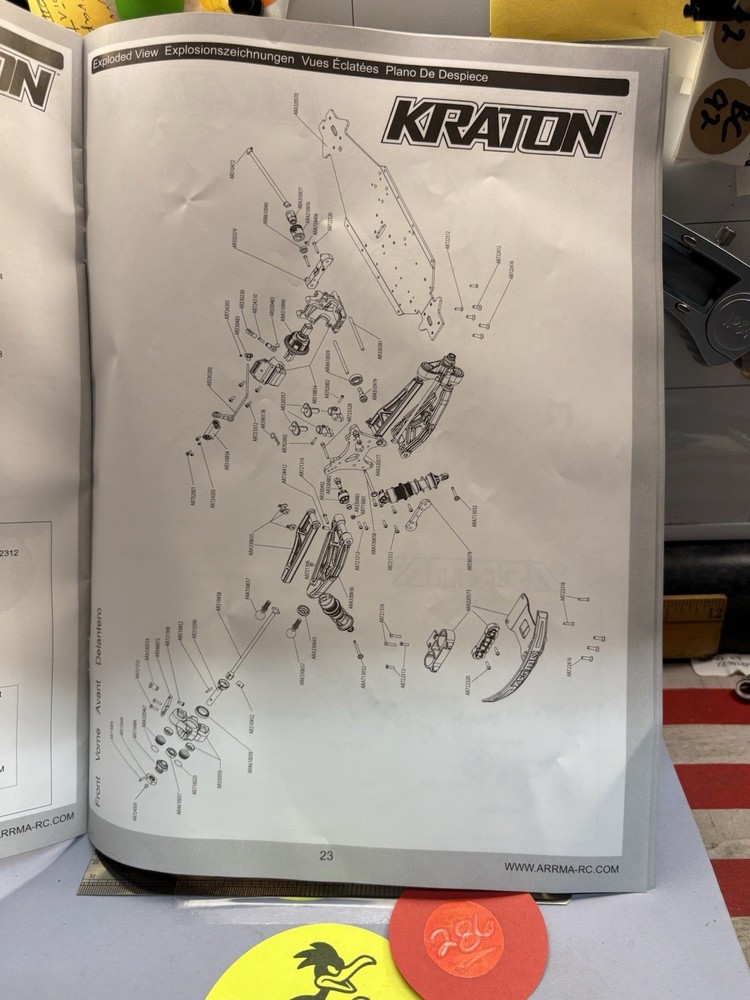 ARRMA / KRATON EX8 INSTRUCTION MANUAL -- NEW --