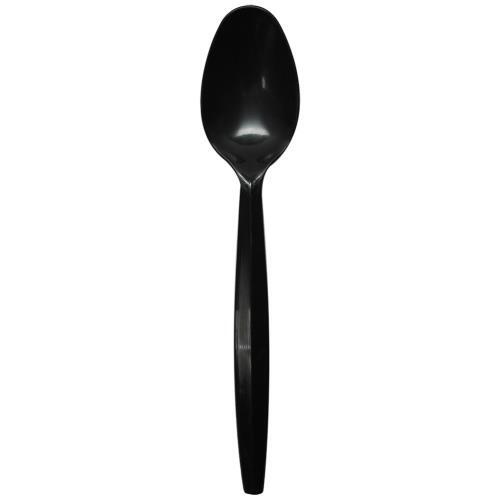 Karat - U2013B - Black Disposable Teaspoons