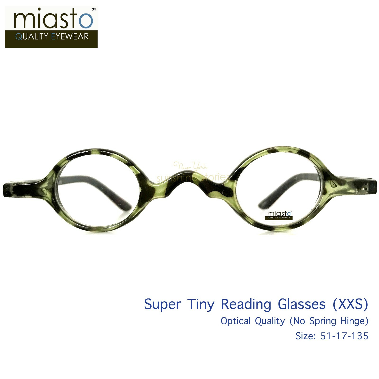 MIASTO "MINI ITALY" EXTRA SMALL ROUND RETRO BOHO VINTAGE READERS READING GLASSES