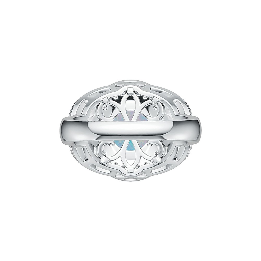 Sterling Silver Semi Mount Ring Setting Round RD 8x8mm Cabochon