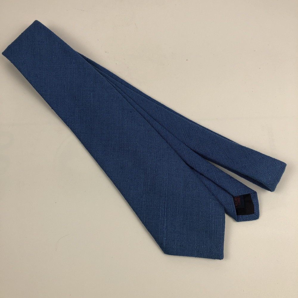 Rooster Tie 56" 3" Solid Blue Linen
