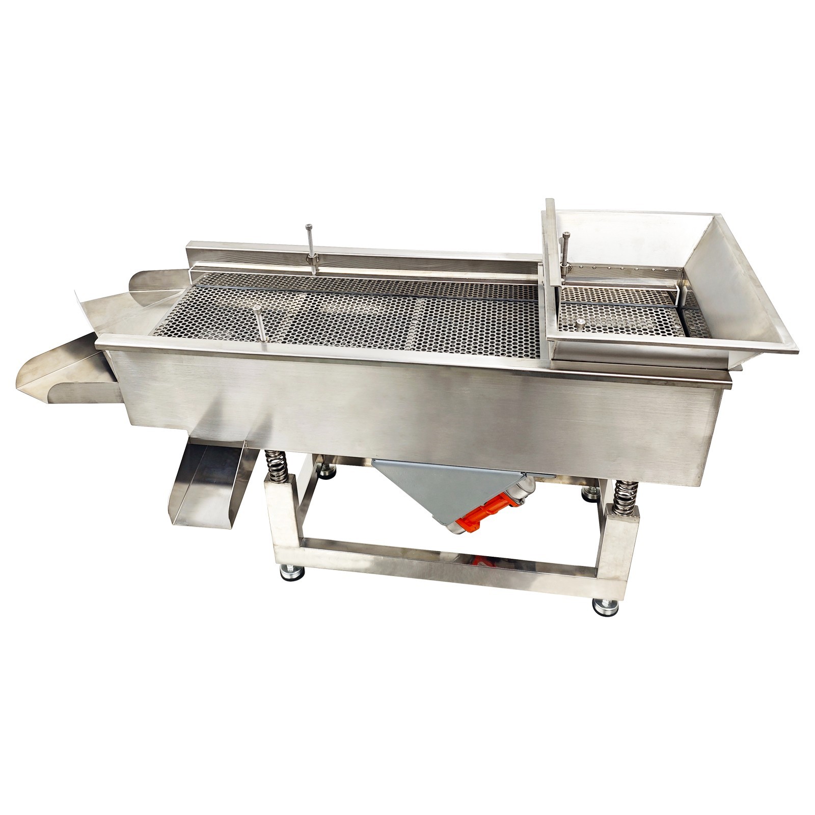 3-Layers 3/6/8mm Sieve 110V Full Stainless Steel Sifter Linear Vibrating Screen