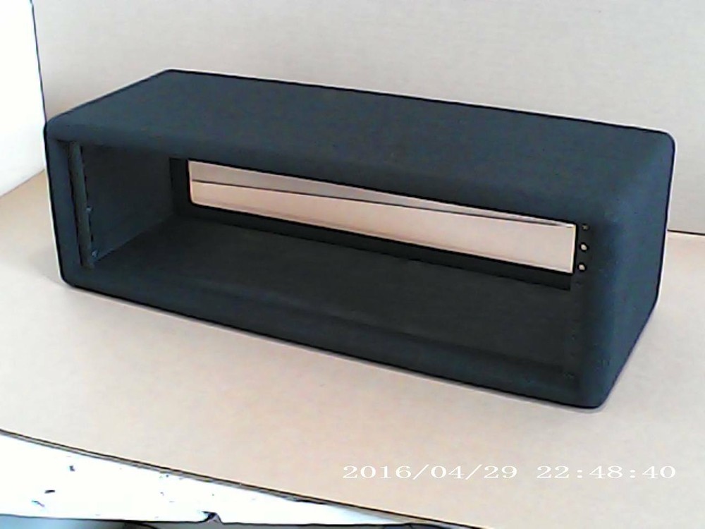 Custom Pearson 3 space simple rack Black...... super short, only 8" deep !