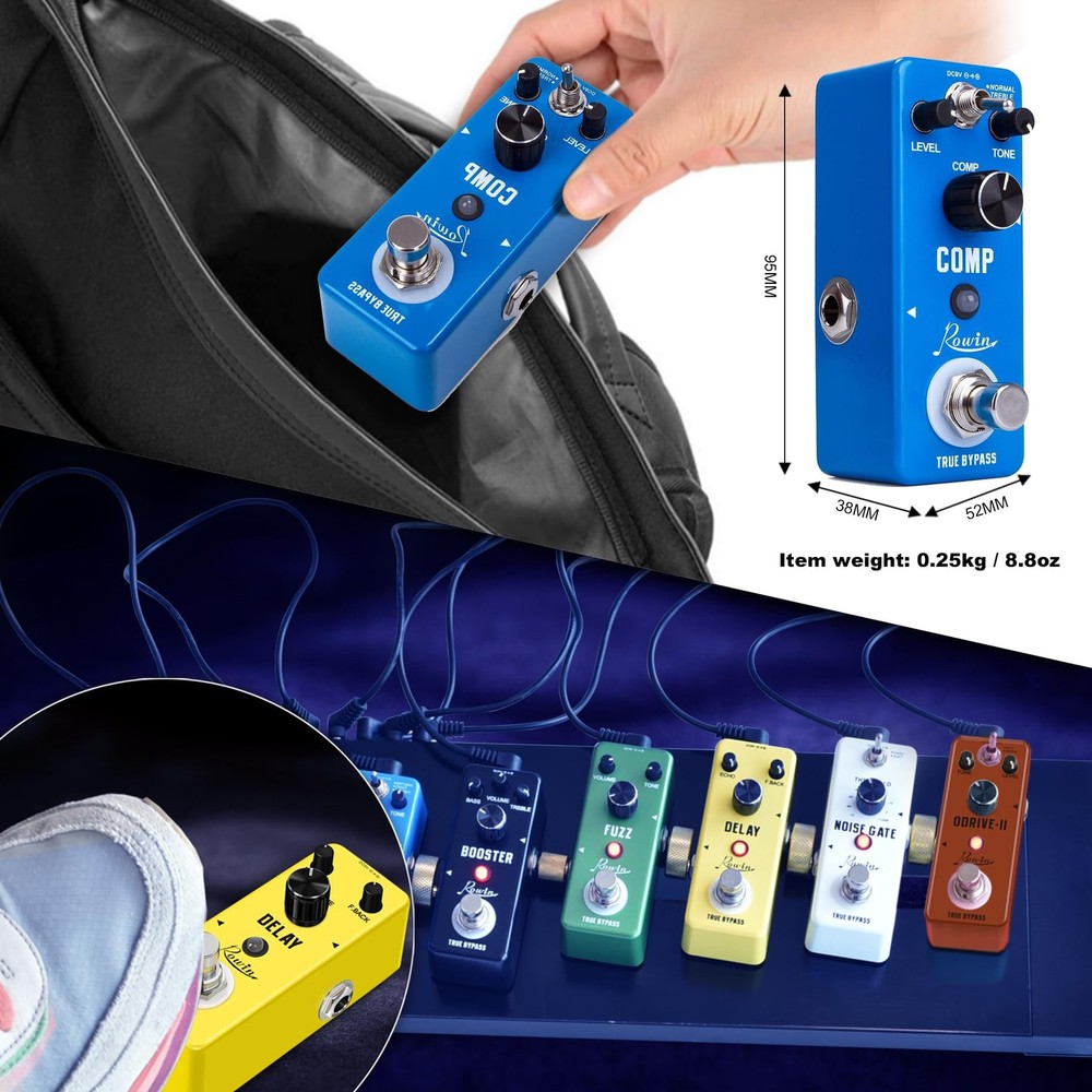 Compressor Pedal Comp Effect Pedal for Guitar
