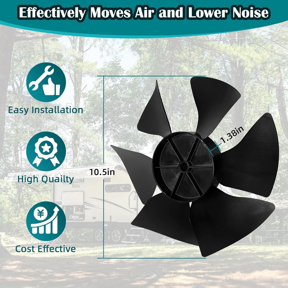 Replacement Cooling Fan Blade for RV Rooftop Air Conditioner Unit