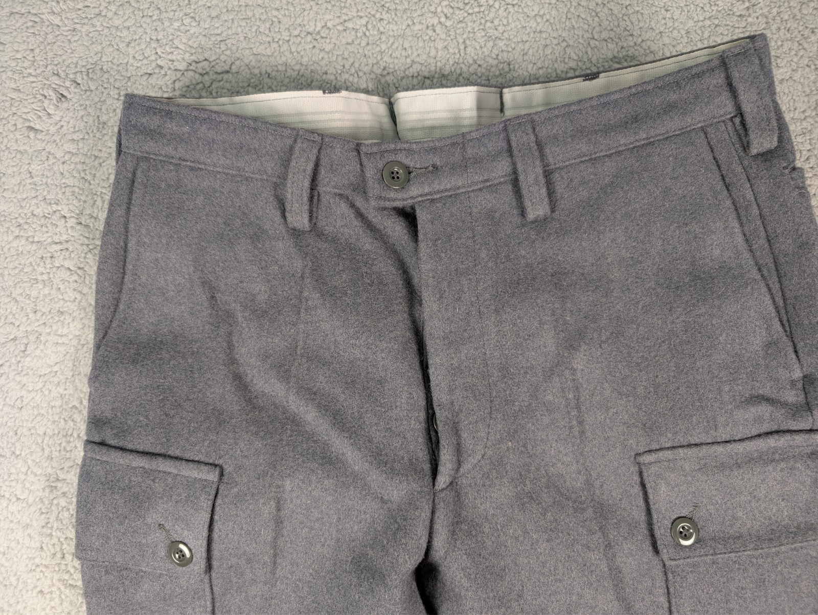 Genuine Finnish Military M65 Wool Pants Gray Medium 34" x 30" - Unused Condition