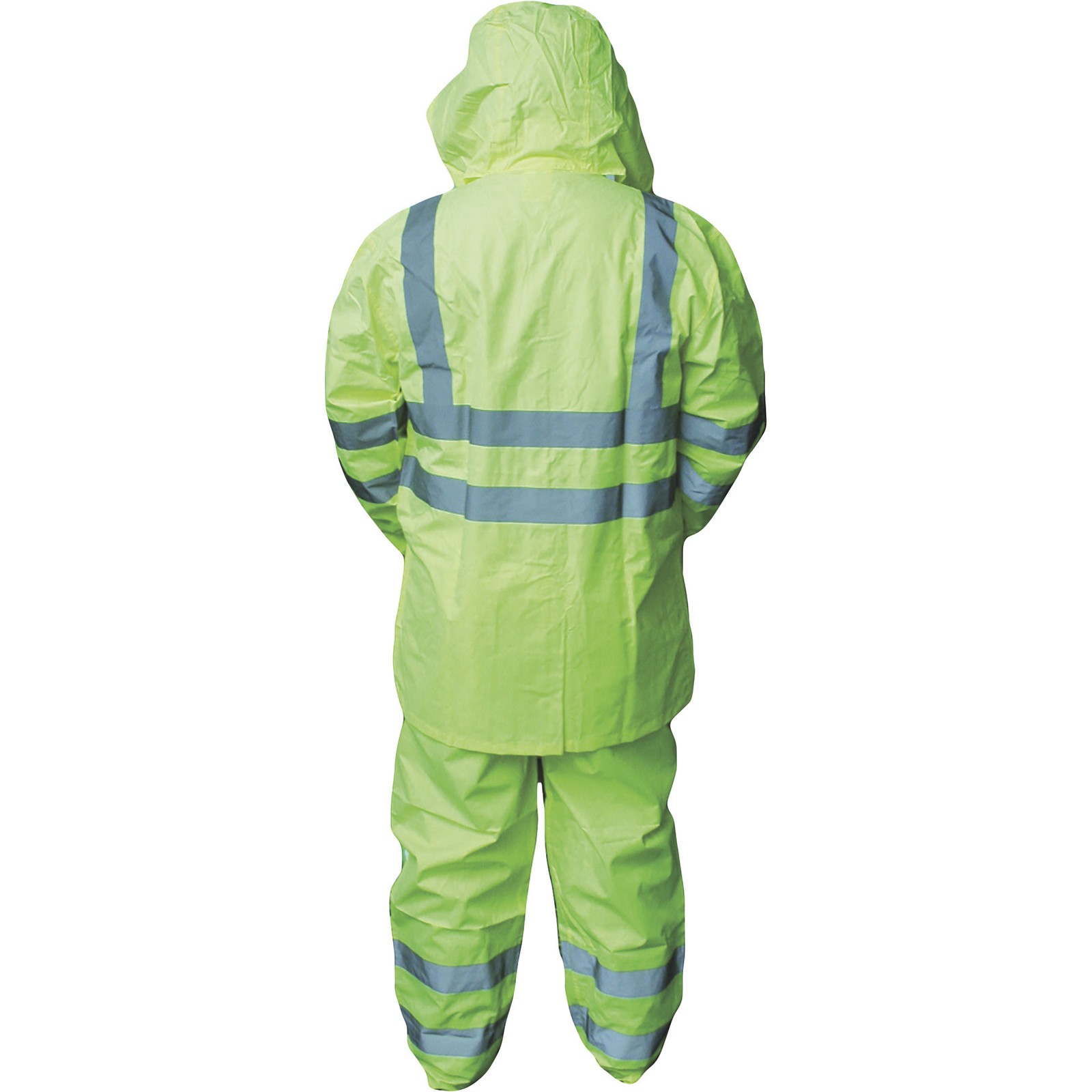 Forester Men's Class 3 High Visibility Rain Suit, Lime, Medium, Model# 7252G-M