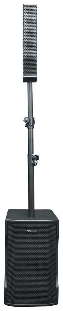 DJ Package w/(2) TITAN COLUMN 12 Powered Array Column Speakers+Sub+Facade+Lights