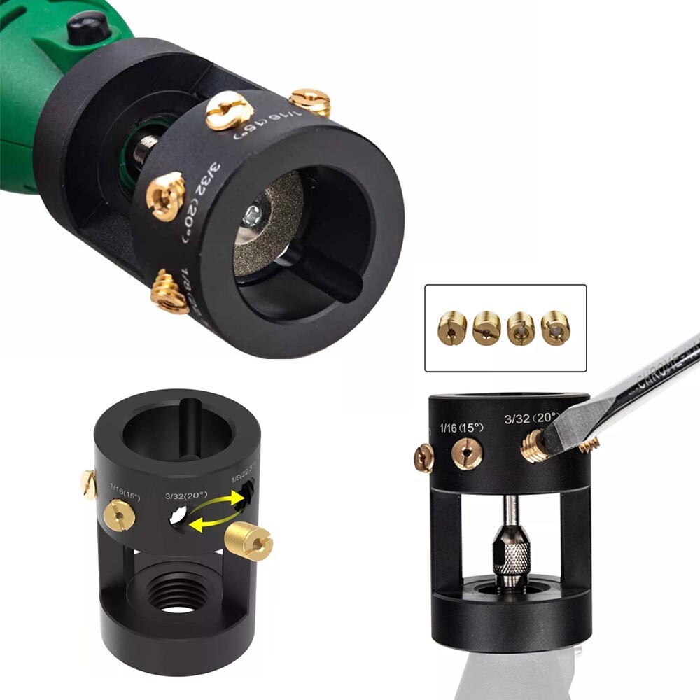 TIG Welding Tungsten Electrode Grinder Sharpener Multi-Angle & Offsets Cut-off