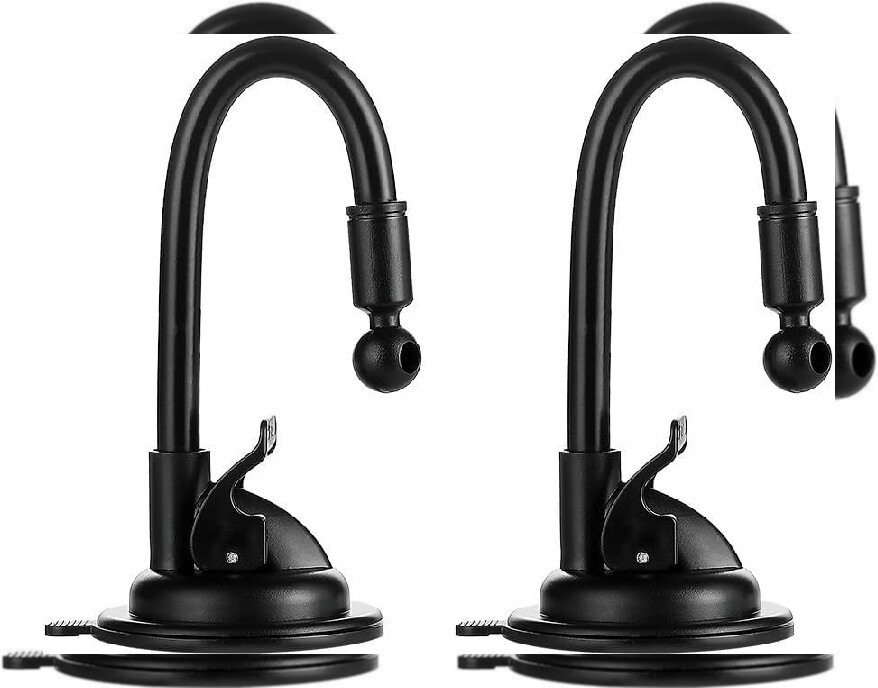 2 Pack Windshield Mount Car Holder Bracket Suction Cup Support Base Black