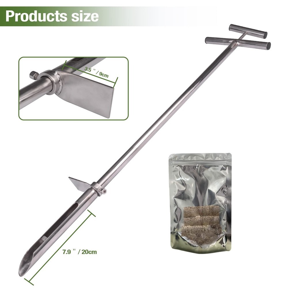 40 Inch Stainless Soil Sampler Probe Garden Soil Testing Tool
