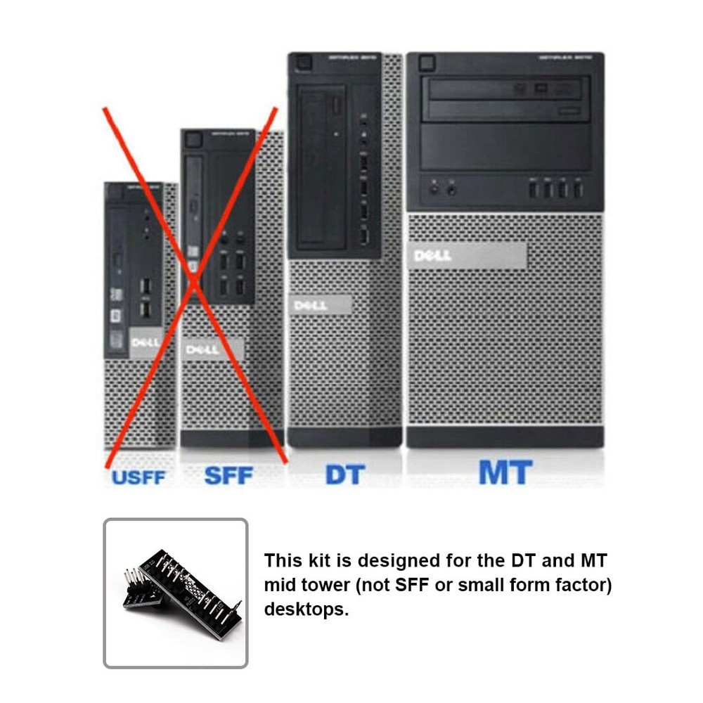 Front Panel Header Adapter Compatible with Dell Optiplex 7010 9010 7020 9020 ...