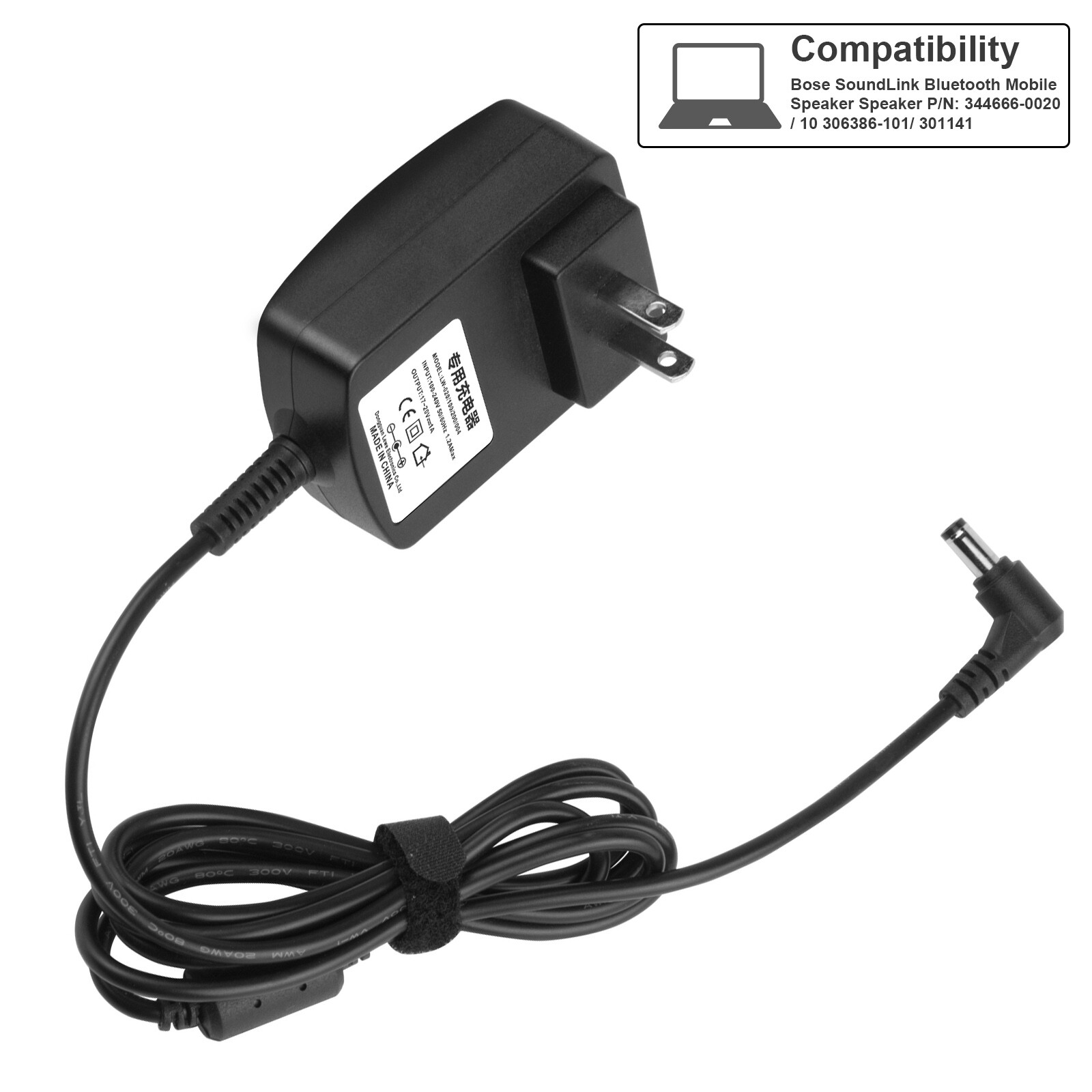 Adapter Charger For Bose Soundlink I, II, III Wireless Bluetooth Mobile Speaker